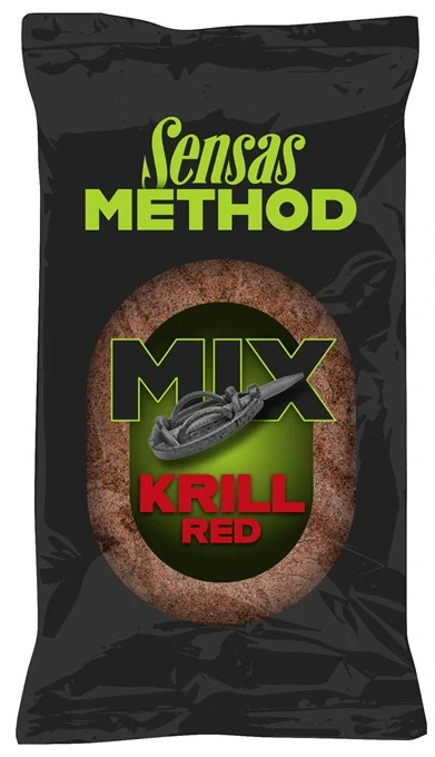 KRMENÍ SENSAS - METHOD MIX RED KRILL / 1 kg