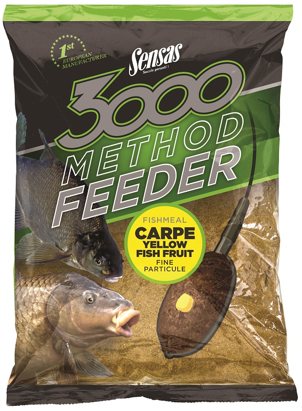 KRMENÍ SENSAS - METHOD KAPR ŽLUTÉ OVOCE / 1 kg
