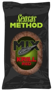 KRMENÍ SENSAS - METHOD MIX RED KRILL / 1 kg