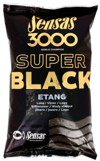 KRMENÍ SENSAS SUPER BLACK - JEZERO / 1 kg
