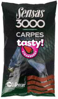 KRMENÍ SENSAS - KARP TASTY JAHODA / 1 kg