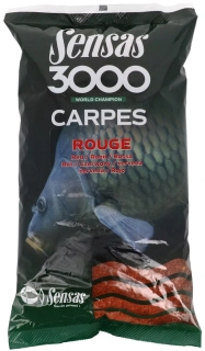 KRMENÍ SENSAS 3000 - ČERVENÝ KAPR / 1 kg