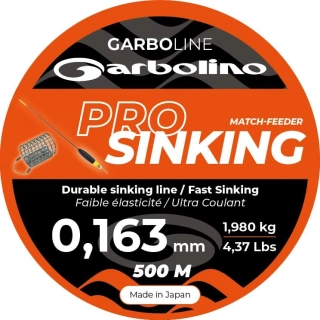GARBOLINO VLASEC PRO SINKING MATCH & FEEDER / POTÁPIVÝ - 500 m / kmenový